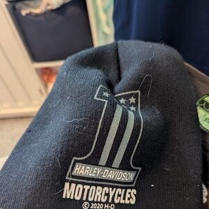 Toddlers Harley Davidson Ribbed Fitted Warm Cap Sz 2-4t